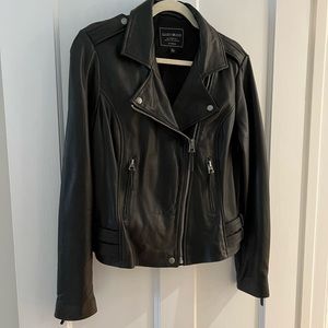 Lucky Brand 100% genuine leather moto jacket